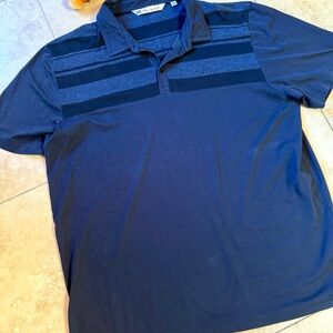 Travis Mathew Grey and Black Polo Shirt